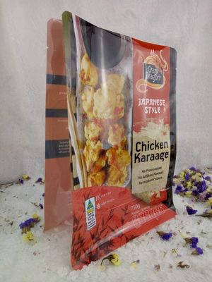 Custom Stand Up Salmon Shrimp Fish Fillet Frozen Food Bag With Zipper