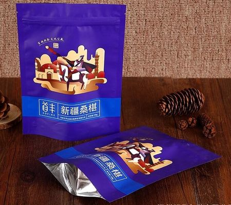 Customized Snack Food Bags, Stand Up Pouch With Hanging Hole
