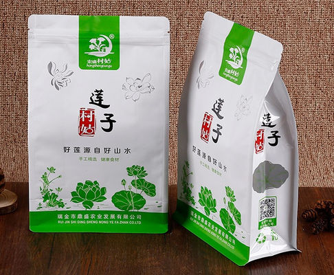 Custom Design Flat Bottom Bags For Snack Food, For Dried Dates.
