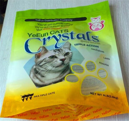 Factory Direct Oem Matte Finish 5kg 10kg Cat Litter Packaging Bags Flat Bottom Cat Litter Plastic Bag
