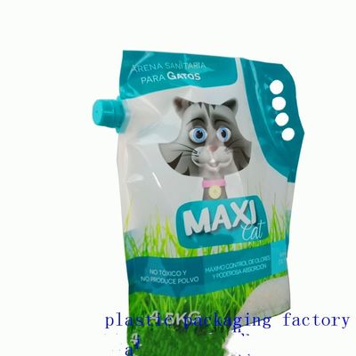 Bentonite Cat Litter Plastic Bags Have Plastic Handles And Spouts