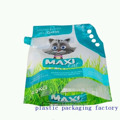 Bentonite Cat Litter Plastic Bags Have Plastic Handles And Spouts