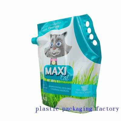 Bentonite Cat Litter Plastic Bags Have Plastic Handles And Spouts
